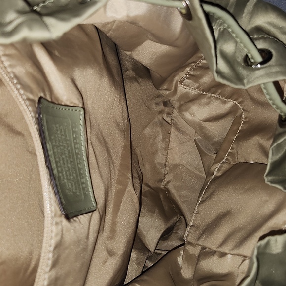 Coach Signature Fabric Nylon Backpack - Picture 8 of 15